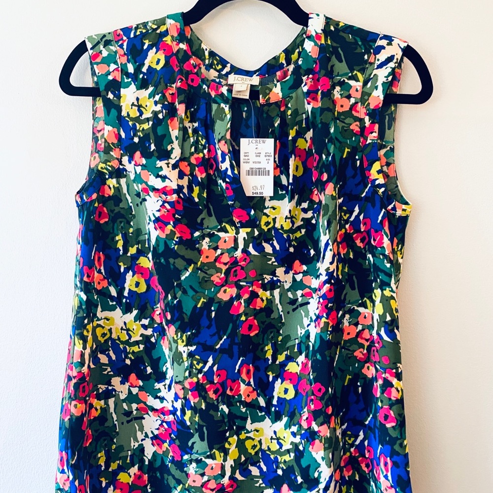 J.Crew Factory watercolor floral blouse NWT